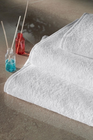 Varol 4 Adet İmeria Serisi Otel El Yüz Havlusu 50x90 200gr Beyaz/duz,sade Beyaz