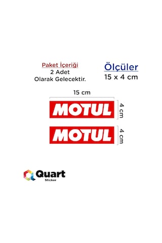 2 Adet Motul Yağ Sticker Motosiklet Sticker