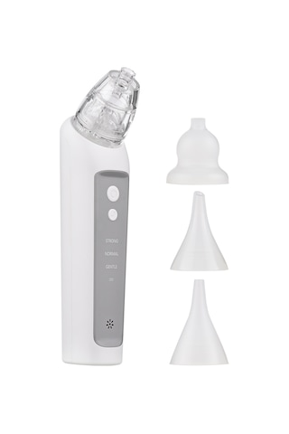 Vkemall Bebek Elektrikli Burun Emici - 3 Seviye Emme Gücü, Düşük Gürültü, Rahatlatıcı Müzik, Usb Şarjlı Pil Ve 3 Silikon Uç 500mah