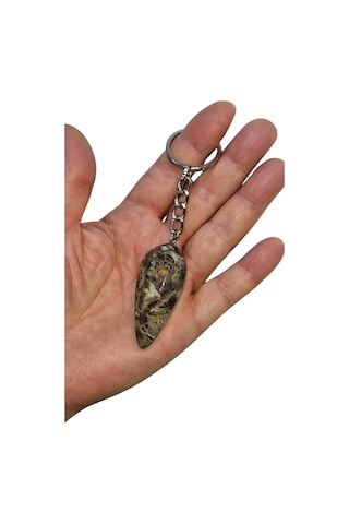 Rainforest Jasper Doğal Taş Anahtarlık 633-3