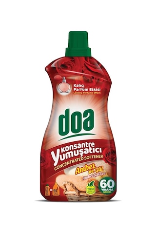 Doa Konsantre Çamaşır Yumuşatıcı Amber Ve Gül 1500 Ml X 4 Adet 4'lü Set