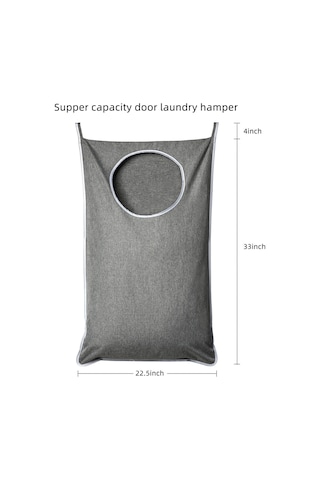 Yifomall Duvar Veya Kapıya Asılabilir Siyah Ev Gereçleri Organizer: Kirli Giyim Sepeti, Duvar Tipi Saklama Çantası Diğer