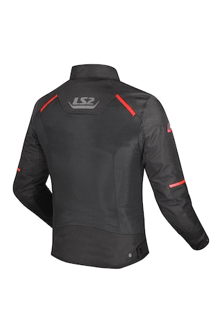Ls2 Breeze Tam Yazlık Siyah - Kırmızı Motosiklet Montu