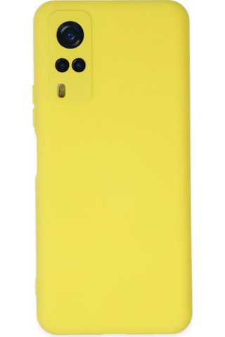 Cosmotex Newface Vivo Y53s Kılıf Nano İçi Kadife Silikon - Sarı