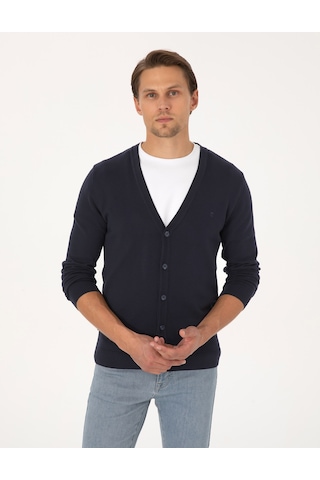 Pierre Cardin Erkek Hırka Triko 50317330-vr033 Lacivert
