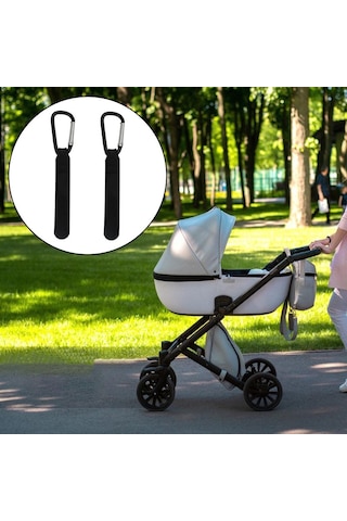 Suntek 2 X Puset Kancası Kayışı Buggy Mommy Siyahı Için