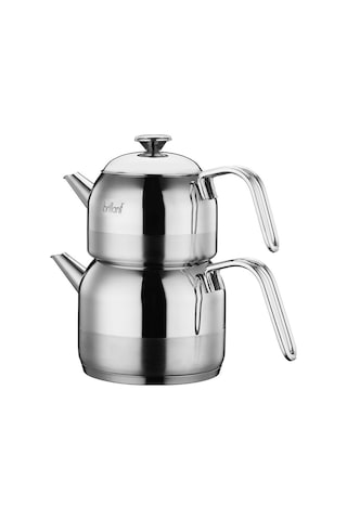 Mira Mini Boy Inox Kulp Çelik Çaydanlık-cy-5867 Gri