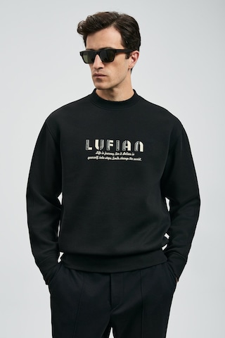 Lufian Erkek Oracle Sweatshirt 112030178 Siyah Siyah