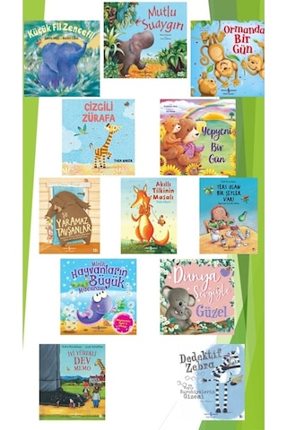 Resimli Hikaye 12 Kitap Ilk Okuma Anaokulu Mutlu Su Aygırı Meşe