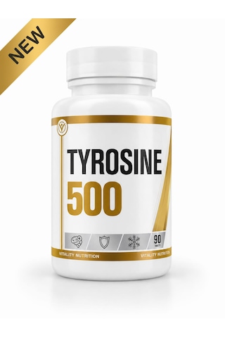 Vitality Nutrition L-tyrosine Tirozin 500 Mg 90 Tablet Vitality Nutrition L-tyrosine Tirozin 500 Mg 90 Tablet