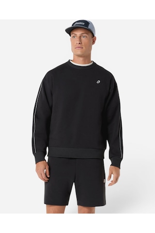 Asics Asıcs Track Club Herıtage Crew-neck Top Siyah Sweatshirt 2033c121-001