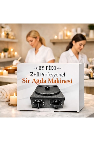 By Piko 2+1 Profesyonel Sir Ağda Makinesi Paslanmaz Çelik