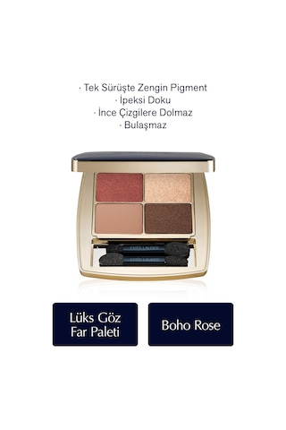 Estee Lauder Göz Farı - Pure Color Envy Luxe Eyeshadow Quad Göz Far Paleti - Renk: 07 Boho Rose - 6 G