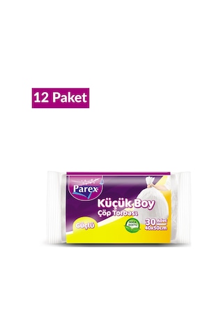Güçlü Çöp Torbası Küçük Boy 30'lu 40 X 50 Cm 12 Paket