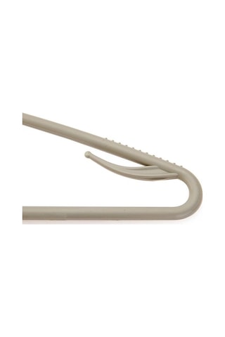 Gondol 6'lı Plastik Elbise Askısı - Gri - 38 Cm Gri