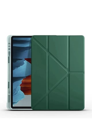 İvoomi Galaxy Uyumlu Tab S7 Fe S8 Plus 12.4 Standlı Kalem Bölmeli Kılıf