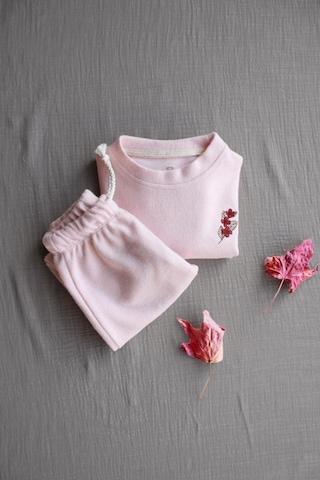 Oh La La Koala Pudra Pastel Soft Touch Alt Üst Takım Pembe