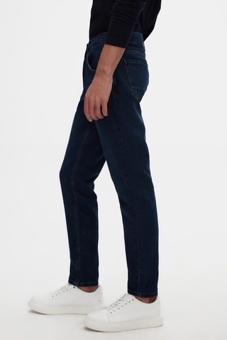 Ds Damat Comfort Fit Lacivert Düz Jean Kot Beş Cepli Yıkamalı Denim Pantolon 3hcj3ort00103 101