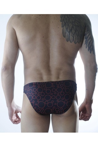 Erkek Daire Desenli Slip Çamaşır Çok Renkli