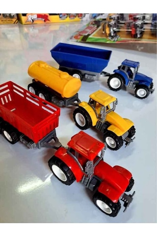 Çiftlik Serisi 3’Lü Traktör Römorklu Traktör Seti