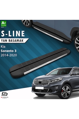 S-dizayn Kia Sorento 3 S-line Krom Yan Basamak 183 Cm 2014 Üzeri