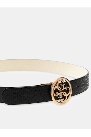 Guess-stacey 4g Logo Belt-kemer-bw9319p6135 Siyah - Beyaz