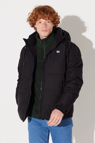 Lee Kapüşonlu Regular Fit Siyah Erkek Mont L88Bny01 Siyah