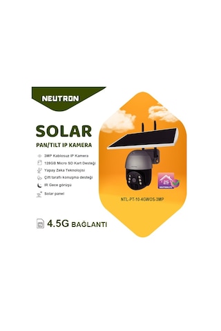 Neutron 3mp 4g Solar Güneş Enerjili Ip Kamera