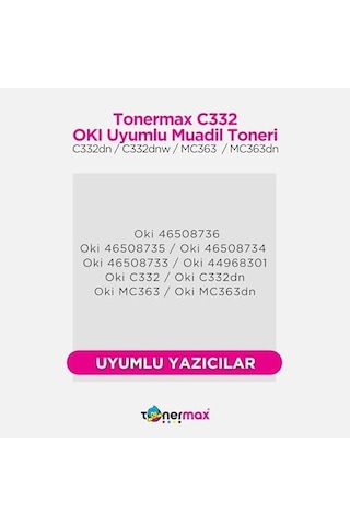 Oki Uyumlu C332 Muadil Toner Takım