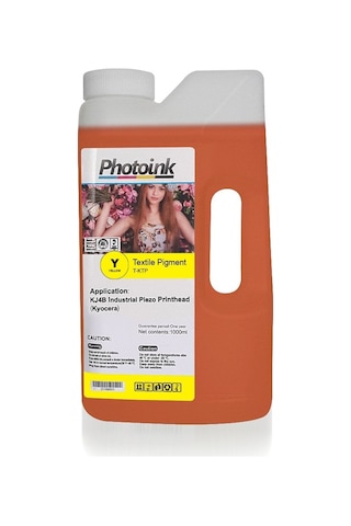 Kyocera Kafa Uyumlu 1000 Ml Sarı Yellow Tekstil Mürekkep T - Ktp