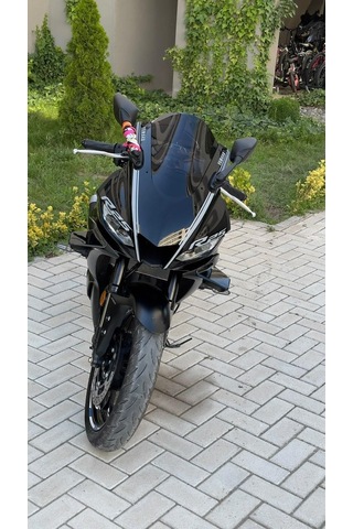 Yamaha İle Uyumlu R25 Rüzgar Kiti Parlak Siyah