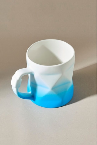 Karaca Soft Touch Geo Kupa 450 Ml Mavi