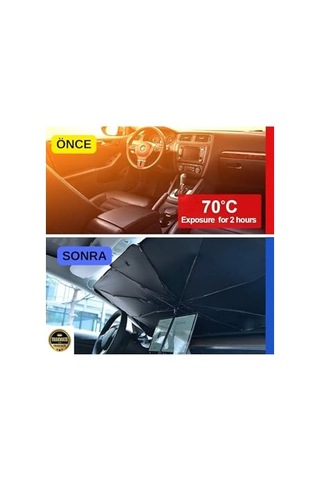 Peugeot Tüm Araçlara Uyumlu Ön Cam Şemsiye Güneşlik 20538364