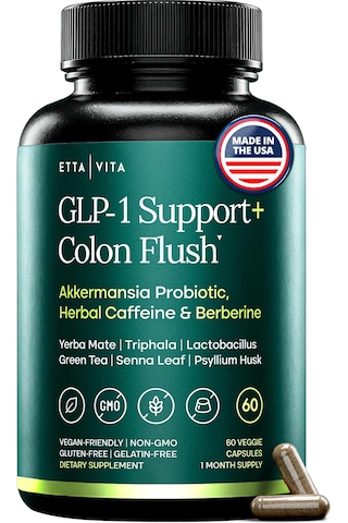Etta Vita Glp-1 Colon Cleanse 60 Kapsül Usa Menşeii Dmmedicineden Orijinal