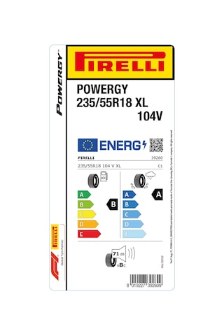 Pirelli 235/55R18 104v XL Powergy Yaz Lastiği 2024