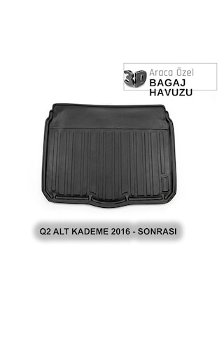 Audı Q2 Alt Kademe 2016 + Araca Özel 3d Bagaj Havuzu