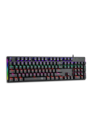 T-dagger Naxos, T-tgk310-bl, Usb Kablolu, Türkçe Q, Rainbow Backl