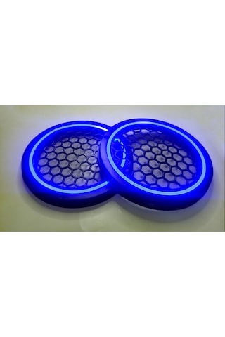 Hoparlör Kapağı 16 Cm Ledli 2'li Takım - Mavi