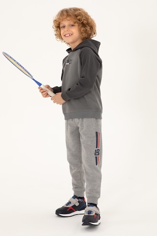 U.S. Polo Assn. Erkek Çocuk Gri Kapüşonlu Sweatshirt 50293495-VR024