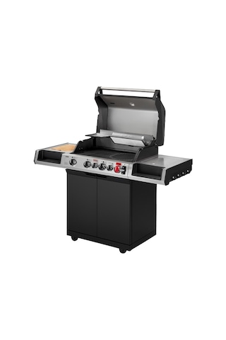 Uniq 4 Ik Cruster Gazlı Mangal 25,5 Kw Siyah