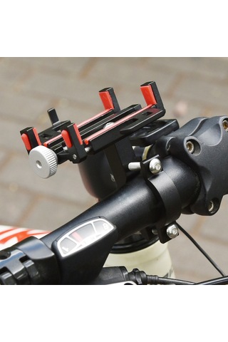 Folinda Alüminyum Bisiklet Telefon Tutucu, Silikon Renkli Parçalar İle Değiştirilebilir, 20-40mm Çubuk Çapı, 55-95mm Telefon Genişliği, Sağlam Tutma Diğer