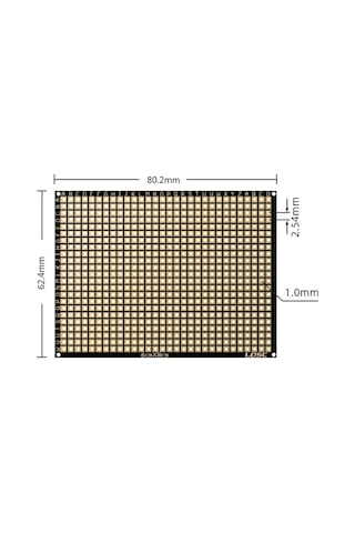 6x8cm Esnek Çift Yüz Pertenaks Pcb 0.4mm Kıvrılabilir Kağıt Proto Pertinaks Elektronik Devre Test