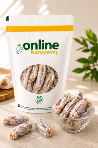 Lokum Antep Fıstıklı Sade Fitil - 250 Gr
