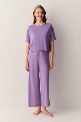 Suwen Sandy Pijama Takımı Sh26638660081 Mor
