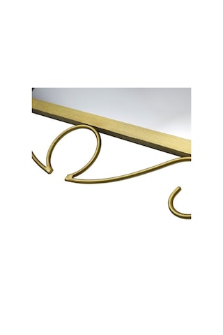 Vitale Ferforje Duvar Aynası Sarı 60 Cm Ak.Fe0001 Altın