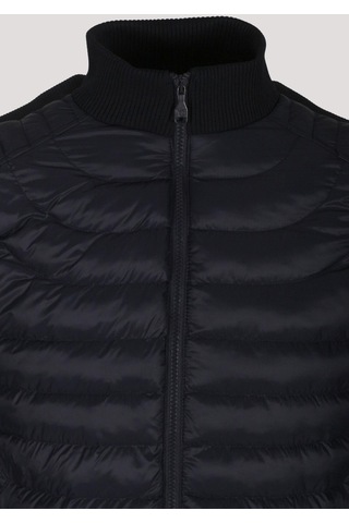 Erkek Lacivert Zırh Örme Hırka Fermuarlı Dik Yaka Slim Fit Ince Astarlı Mevsimlik Cardigan Ncs Jeans 4517-Lacivert
