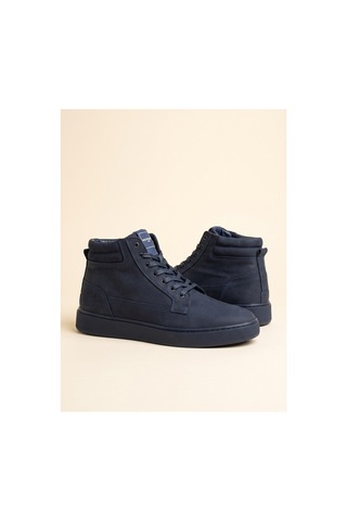 Bafaş Ayakkabı 038616 Lacivert Hakiki Dana Derisi Erkek Günlük Sneaker