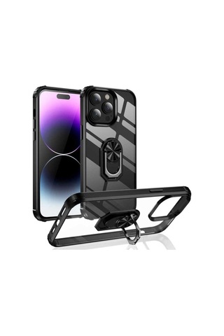 Apple Uyumlu iPhone 14 Pro Kılıf Zore Mola Kapak Siyah