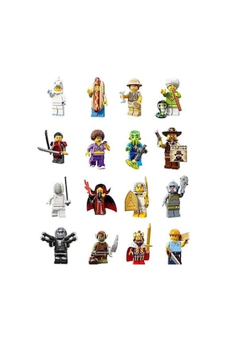 Lego Minifigür - Seri 13 - 71008 - 16 Figür Tam Set