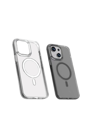 Apple Uyumlu iPhone 15 Plus Kılıf Zore Wireless Şarj Özellikli Şeffaf Efsane Kapak